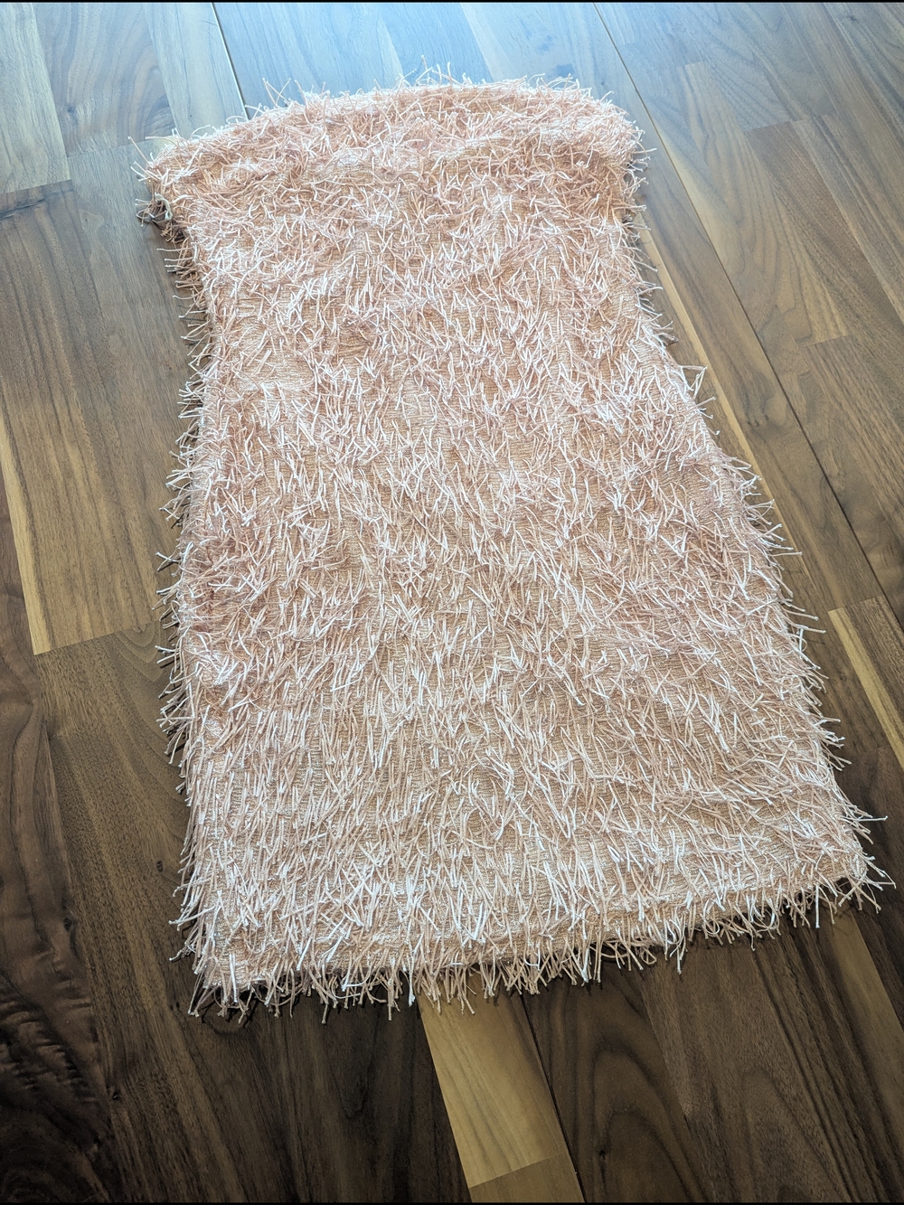 NWT Baby Pink Sparkly Shaggy Strapless Cocktail Mini Party Dress Forever21